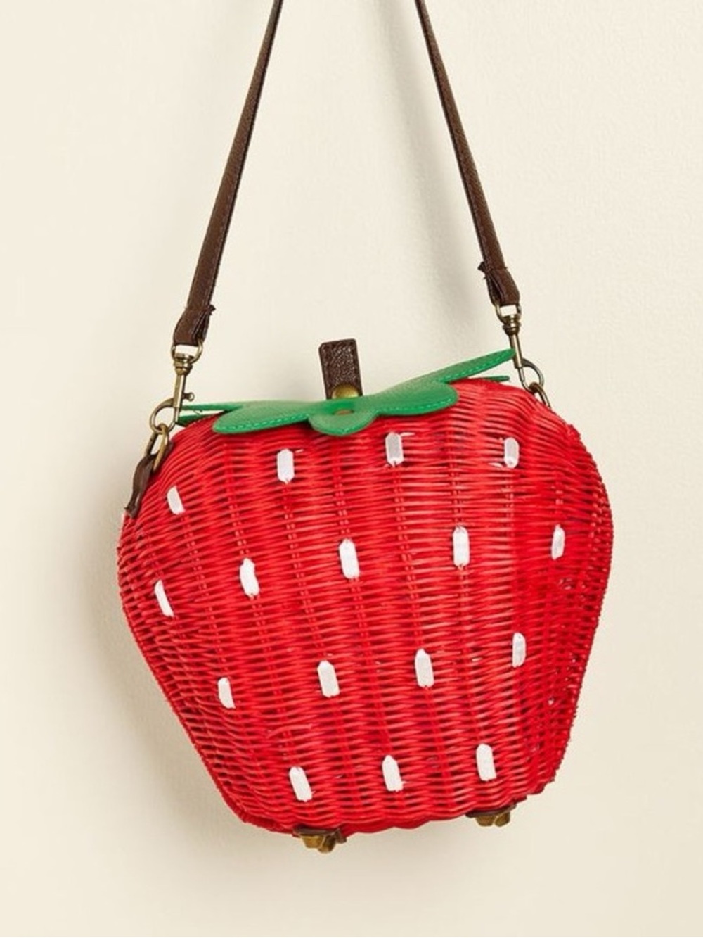 Collectif Wicker Strawberry Purse